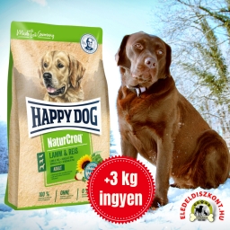 15+3 kg AKCIÓ: Happy Dog NaturCroq Bárány és rizs