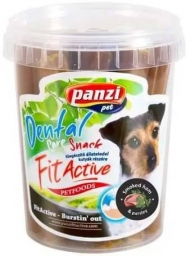 PANZI FitActive Dental Stix jutalomfalat (füstölt lazac, körte)