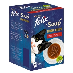 FELIX Soup Tender Stripes Házias válogatás (6x48g)