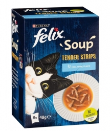 FELIX Soup Tender Strips Halas válogatás (6x48g)