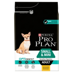 Pro Plan Small & Mini Adult Optidigest csirkében gazdag száraz kutyaeledel 3 kg