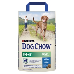 Dog Chow Light Adult teljes értékű állateledel felnőtt kutyák részére pulykával 2,5 kg