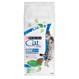 Purina Cat Chow 3in1 Naturium pulykában gazdag száraz állateledel felnőtt macskáknak 15 kg
