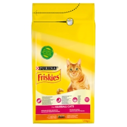 FRISKIES Hairball Formula száraz macskaeledel csirkével és zöldséggel