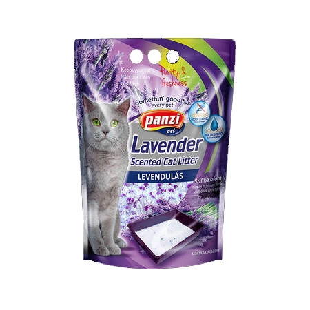 PANZI Silica Cat macskaalom - levendula (3,8 l)