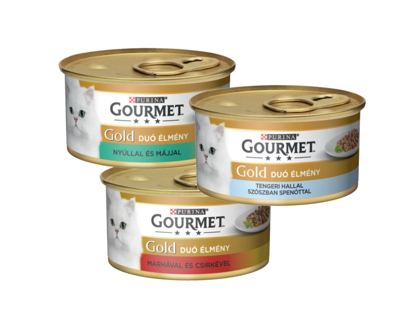 GOURMET GOLD Duó Élmény nedves macskaeledel (85g)