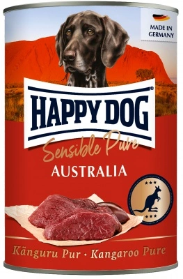 HAPPY DOG Pur AUSTRALIA (kenguru) konzerv (400g)