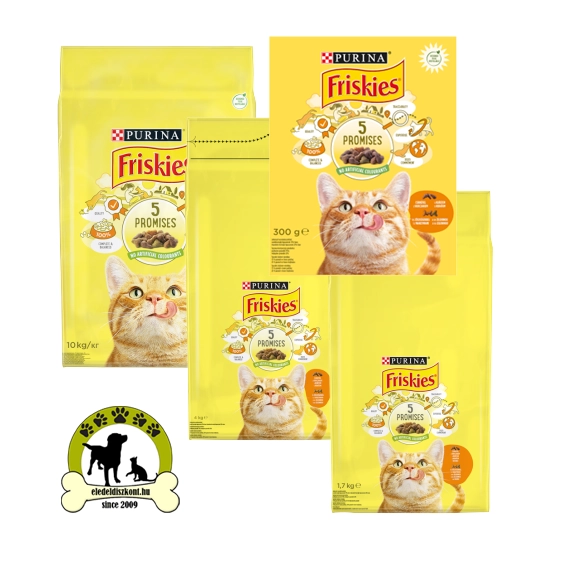 FRISKIES Csirkével és hozzáadott zöldségekkel száraz macskaeledel
