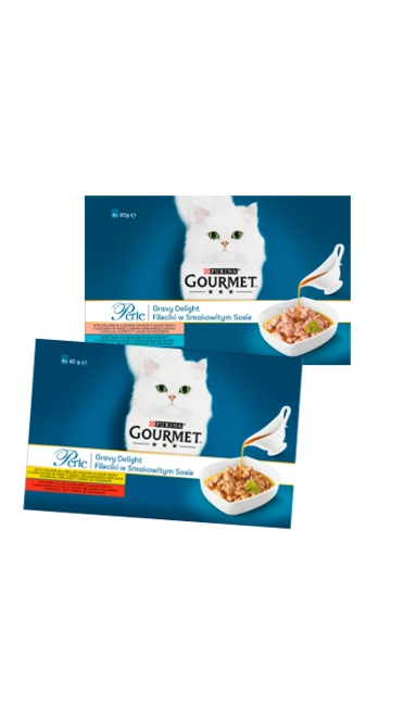 GOURMET Perle Gravy Delight falatok szószban macskáknak (4x85g)