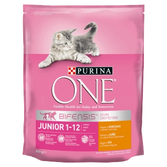 PURINA ONE Junior csirkében gazdag eledel kölyökmacskáknak (800 g)