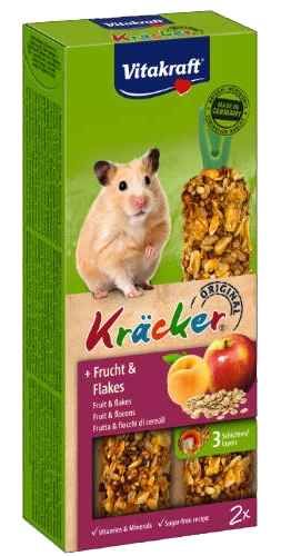 VITAKRAFT Kräcker Gyümölcs-gabona dupla rúd hörcsögöknek (112g)