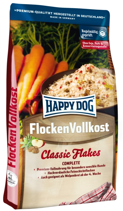 HAPPY DOG Flocken Vollkost kiegészítő eledel