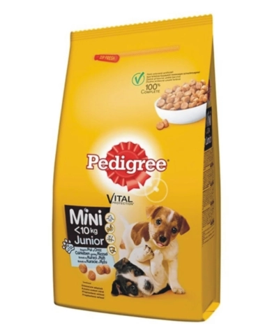 PEDIGREE Mini Junior szárazeledel kutyáknak csirkével és rizzsel