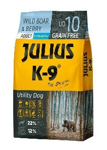 JULIUS K-9 Utility Dog Hypoallergenic Wild boar, Berry Adult szárazeledel