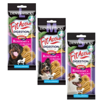 PANZI FitActive SNACK Denta-Sticks jutalomfalat (rozmaring, kurkuma)